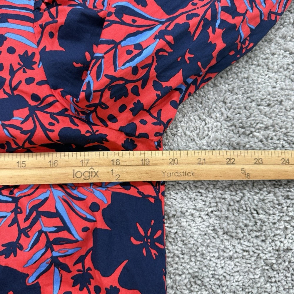 Lilly Pulitzer Lynnley Long Sleeve Top M NWT Heron My Own Resort Preppy Floral - Picture 6 of 13